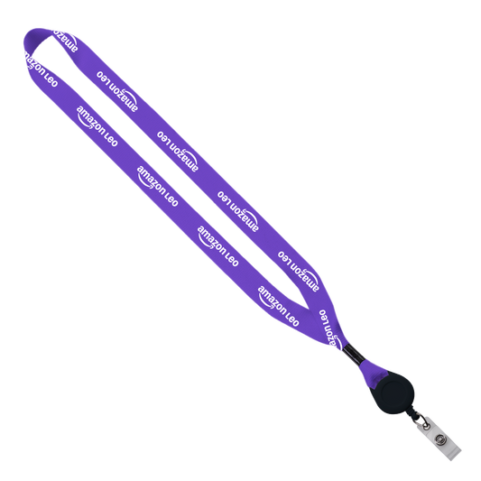 Leo Sublimated Lanyard with Badge Reel