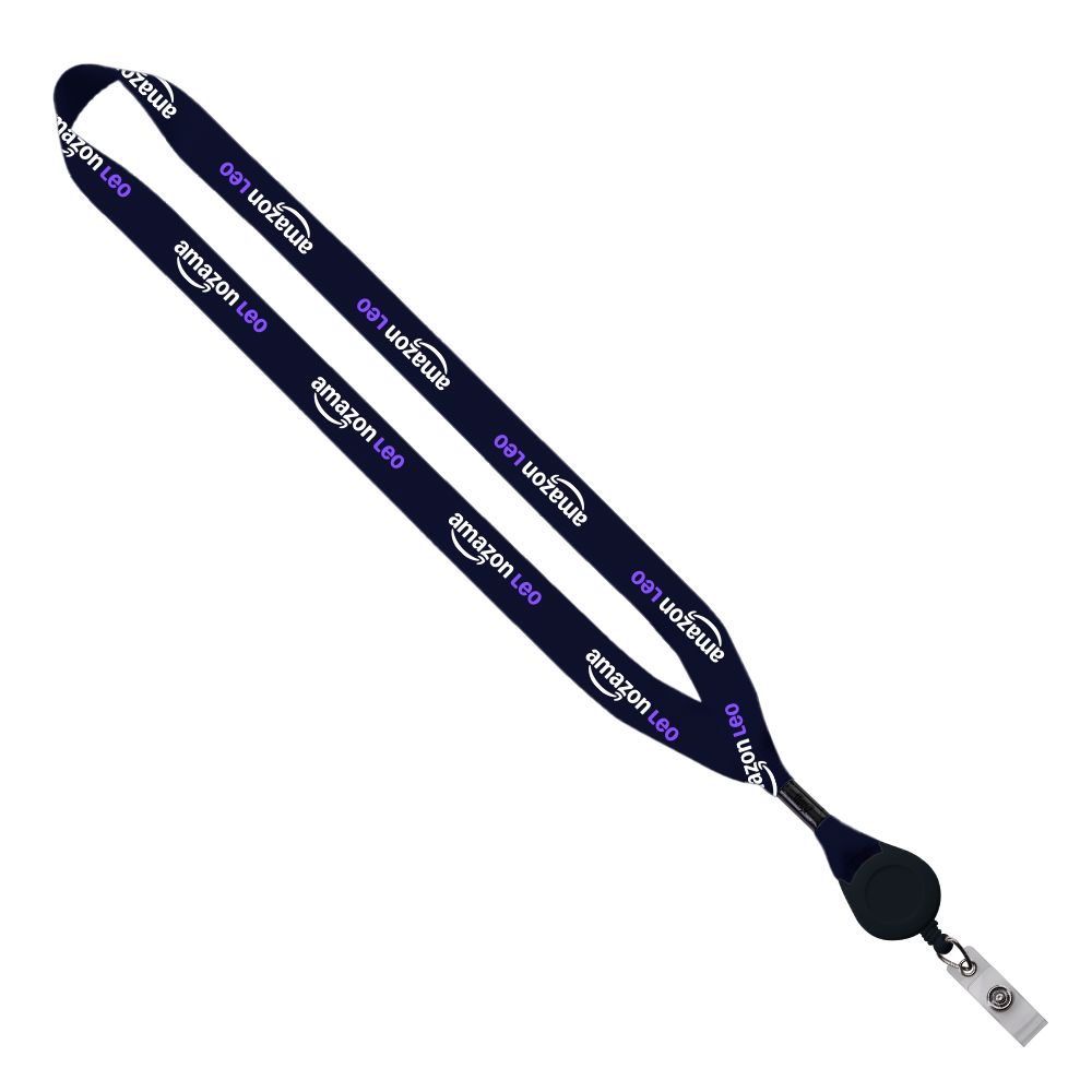 Leo Sublimated Lanyard with Badge Reel