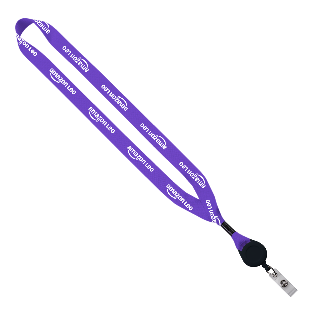 Leo Sublimated Lanyard with Badge Reel