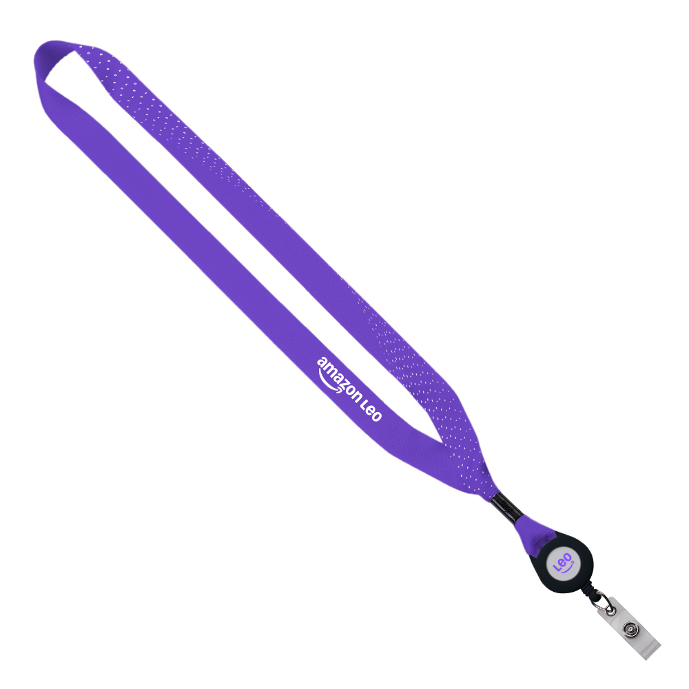 Leo Sublimated Lanyard with Badge Reel