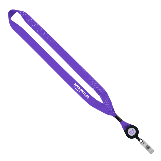 Leo Sublimated Lanyard with Badge Reel