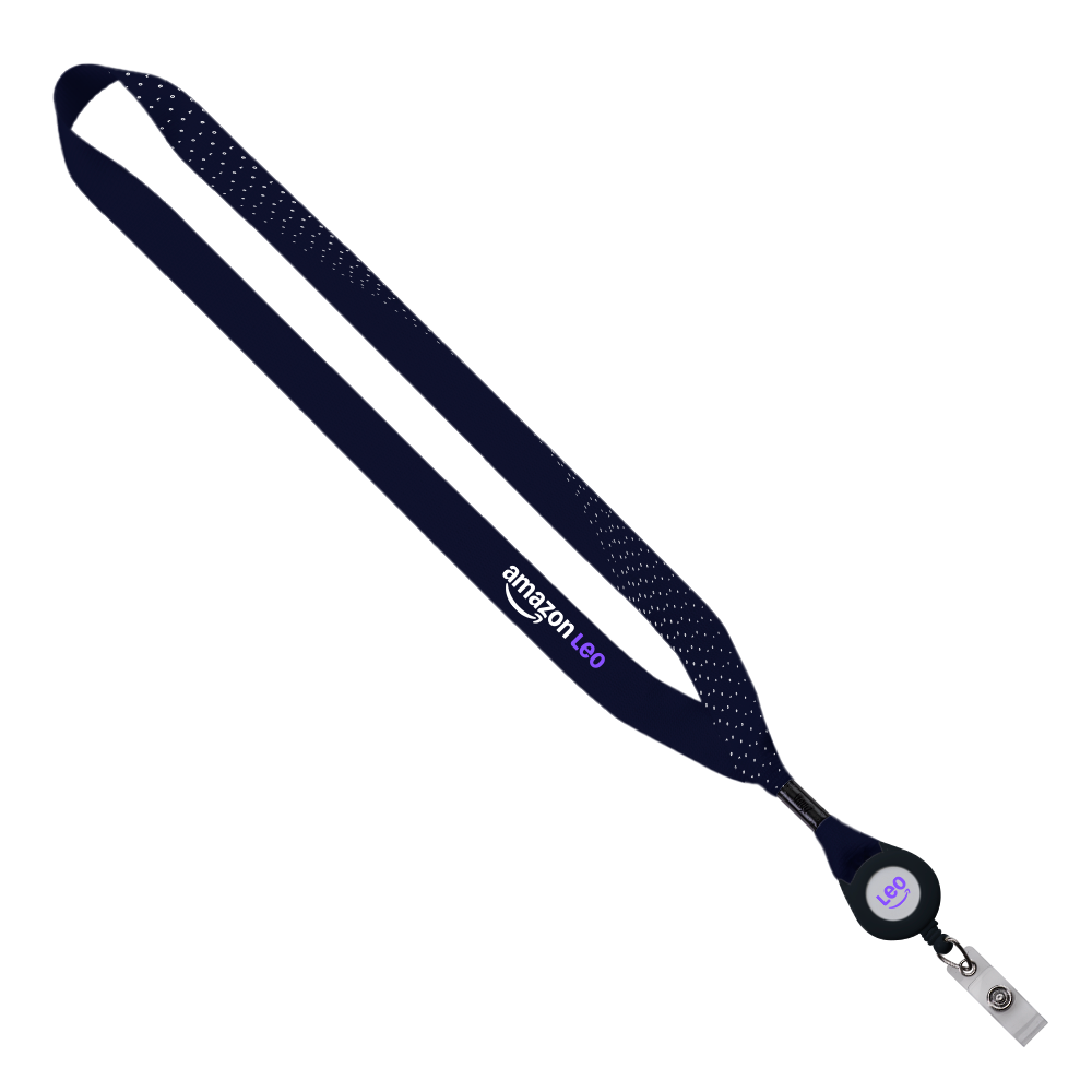 Leo Sublimated Lanyard with Badge Reel